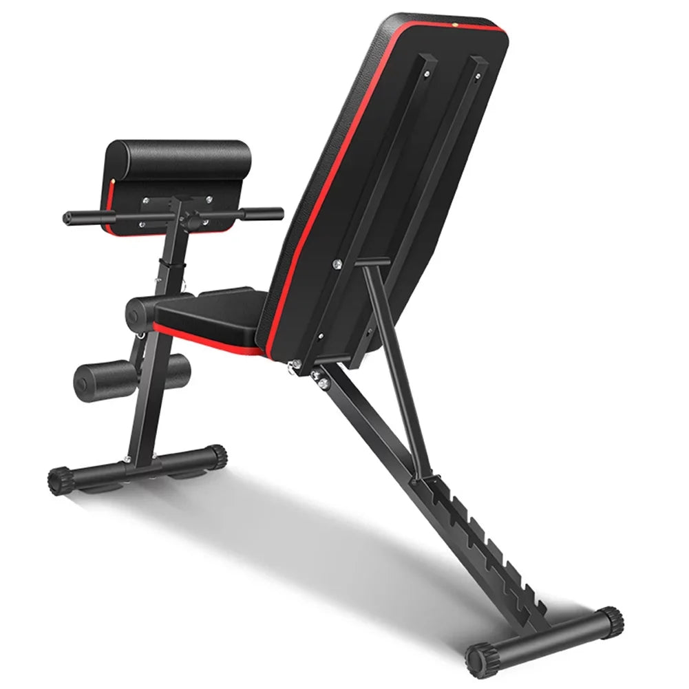 Exercise Machines, Bench Bocianelli with Bench Elastic Weight Adjustable Capacity, Folding Ropes 400lbs