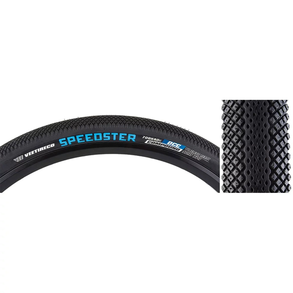 700 Folding, Tire Black, Belt, Speedster x Ebike - Tire Co. 40, B-Proof 120tpi, Vee Tubeless, Aramid