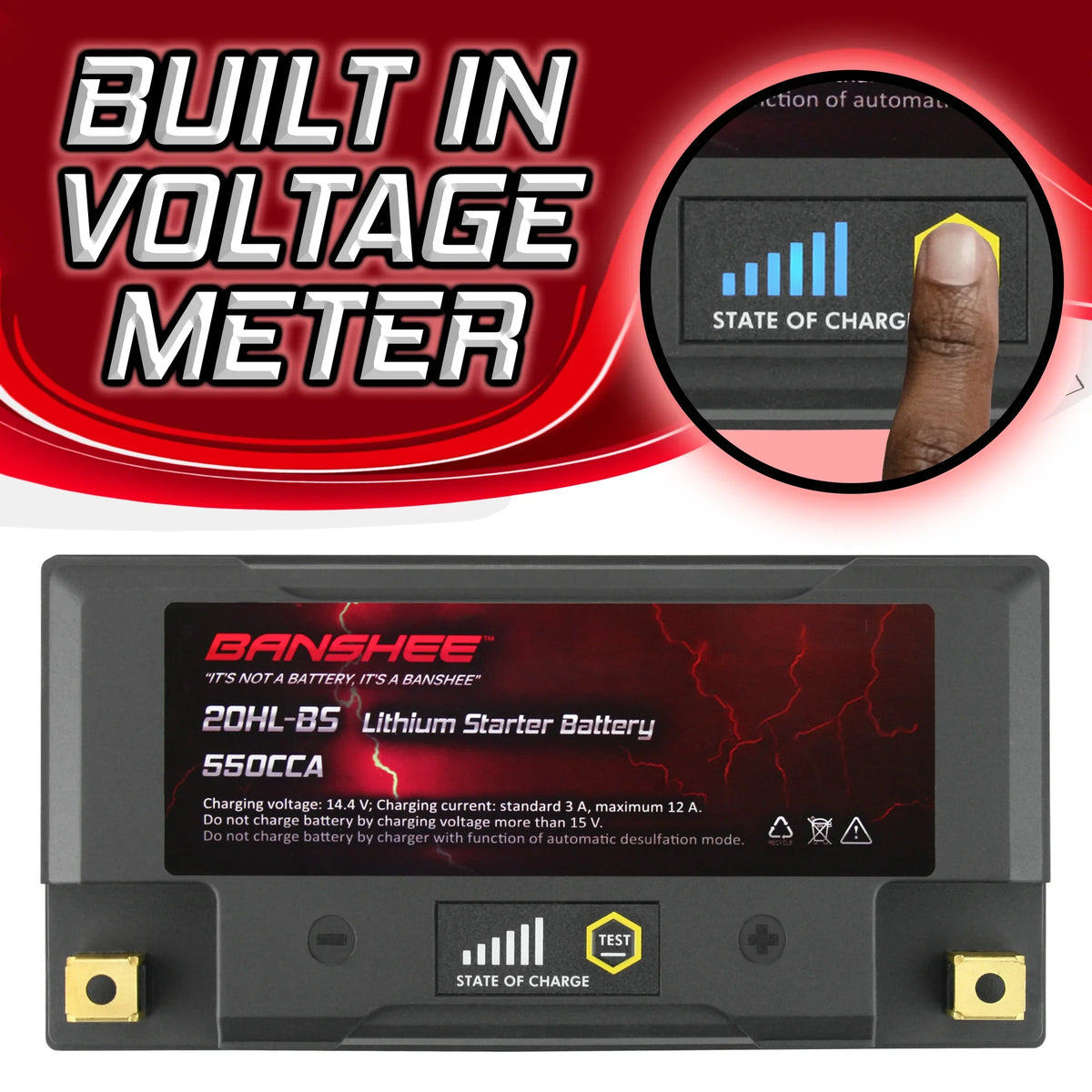 Victory 2002 Cruiser Battery 2002 Touring Motorsports Banshee Deluxe YTX20L-BS Compatible to LiFePO4 with V92TC