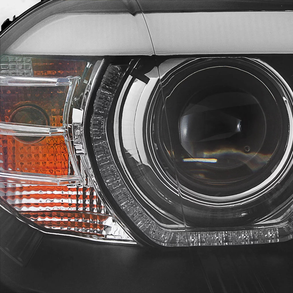 Pair AFS AKKON For DRL Left+Passenger Right Projector 2007-2010 Model] LED E70 Headlights Driver X5 BMW Halo [w/ Black - HID