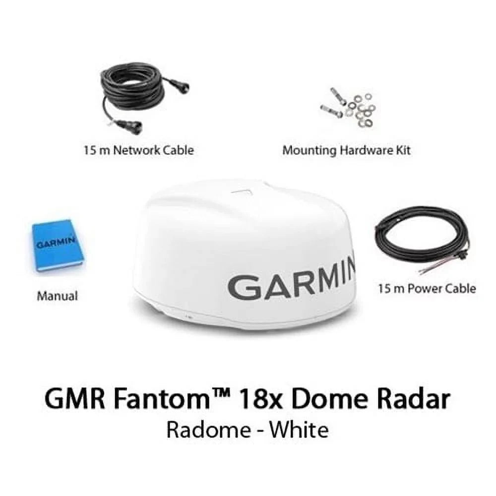 Dome 18x 18" White Watt 50 Cables Radar GMR with 15m Fantom Garmin