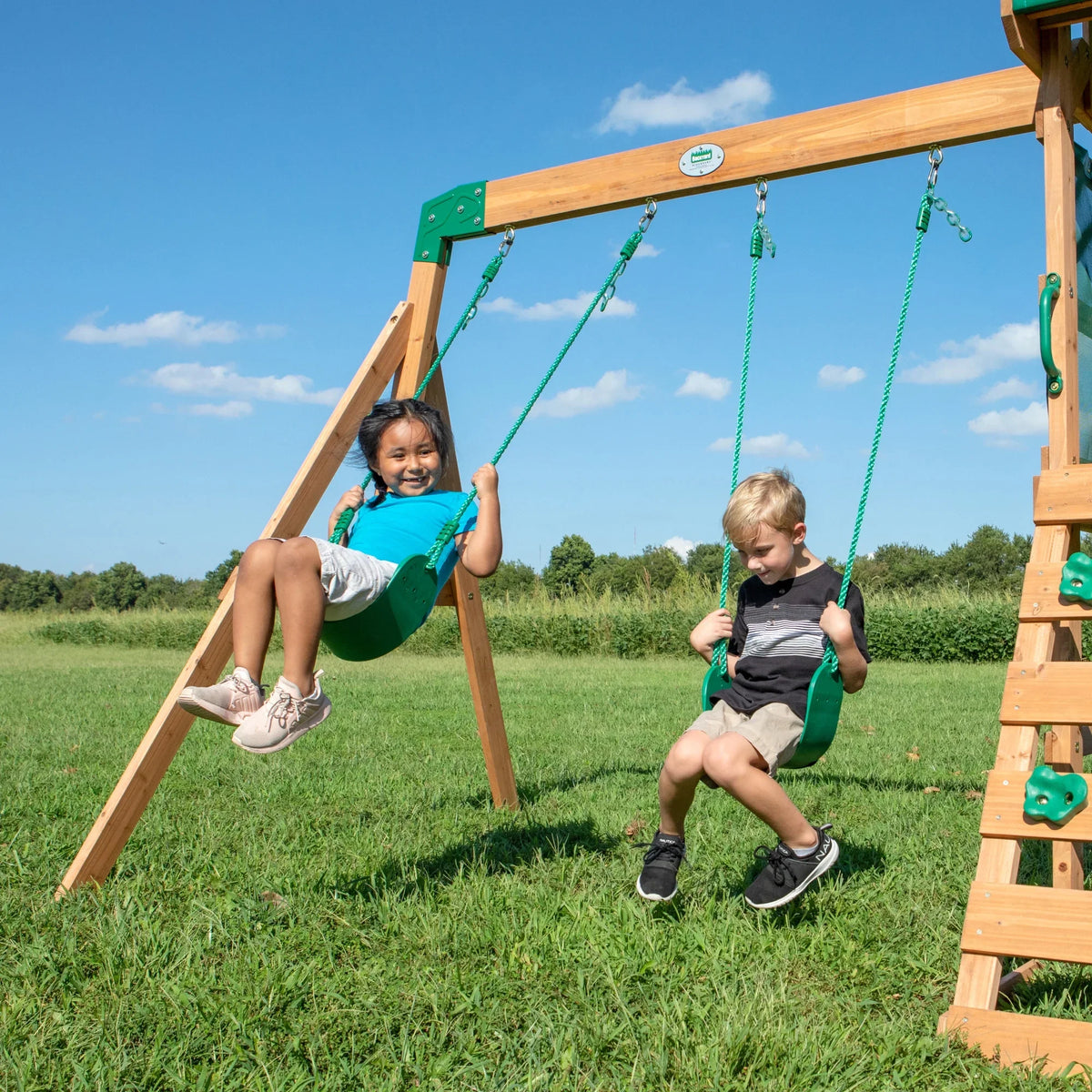Discovery Buckley Swing Set Hill Backyard