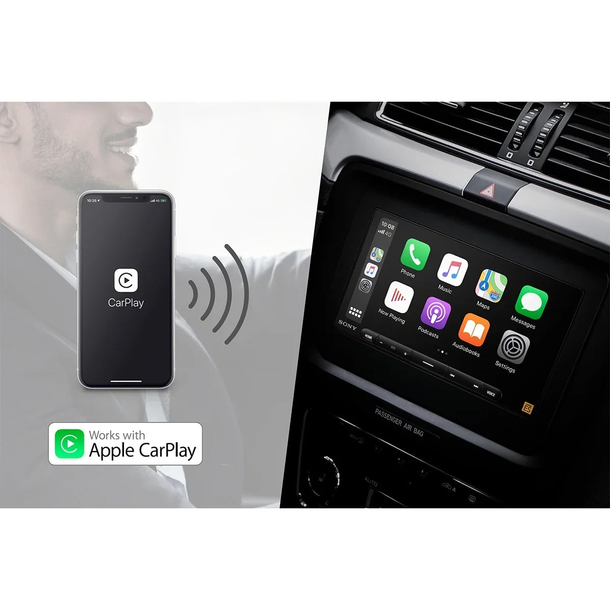 Android Auto 6.75" ES Apple Receiver Sony Wireless Mobile High-Resolution Mobile XAV-9000ES and CarPlay Media with