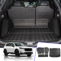 with Accessories 2024 CRV Liner Mat Trunk Honda Seat 2023 Trunk Cover Compatible Deck, CR-V Cargo Mat+Backrest Hybrid Mat (Fit Back Mats) Honda Cargo Upper Protector